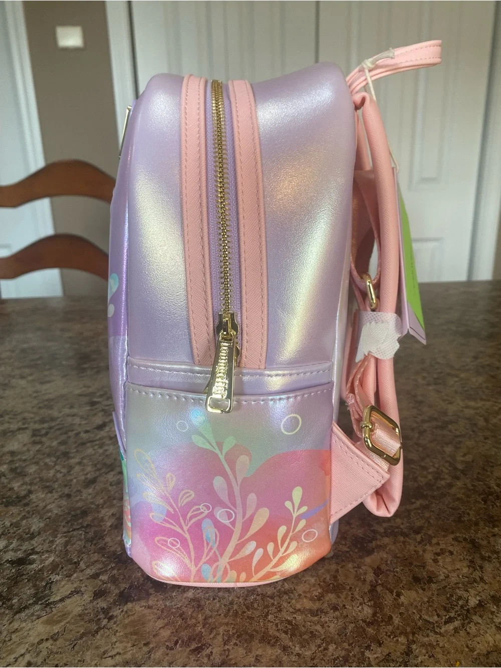 Loungefly Iridescent Ariel The Little Mermaid Floral Mini Backpack- UK Exclusive
